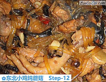 东北小鸡炖蘑菇做法第十二步骤