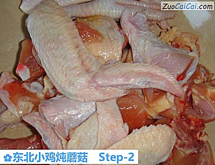 东北小鸡炖蘑菇做法第二步骤