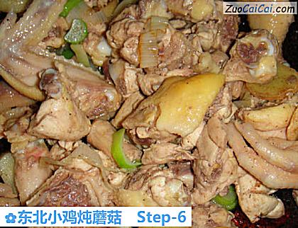 东北小鸡炖蘑菇做法第六步骤