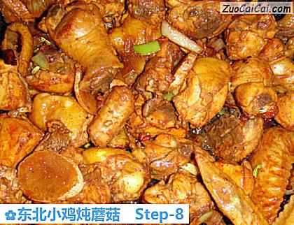 东北小鸡炖蘑菇做法第八步骤