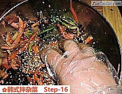 韩式拌杂菜做法第十六步骤
