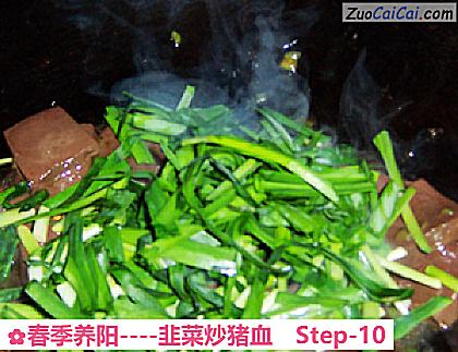 韭菜炒猪血成品图2