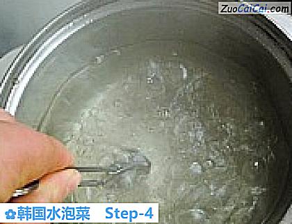 韩国水泡菜做法第四步骤