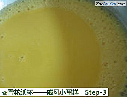 戚风小蛋糕做法第三步骤