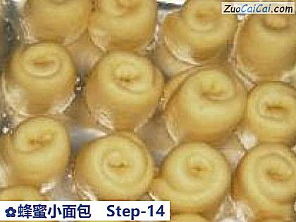 蜂蜜小面包做法第十四步骤
