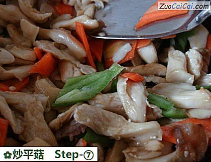 炒平菇做法第七步骤