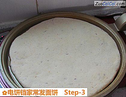 电饼铛家常发面饼做法第三步骤
