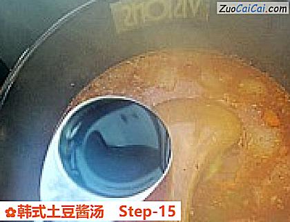 韩式土豆酱汤做法第十五步骤