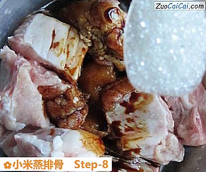 小米蒸排骨做法第八步骤