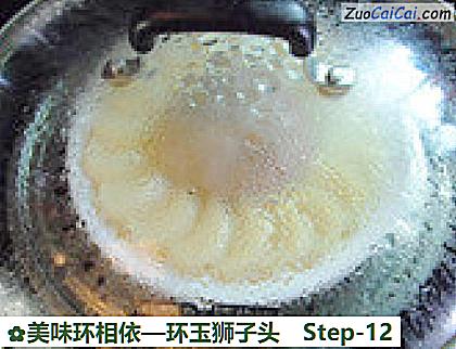 环玉狮子头做法第十二步骤