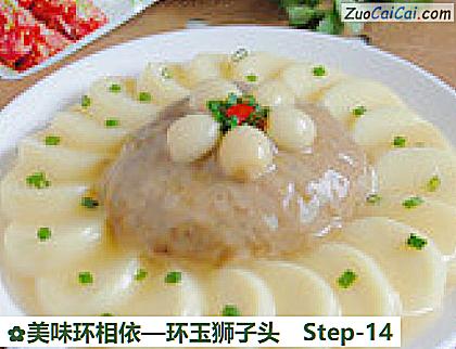 环玉狮子头做法第十四步骤