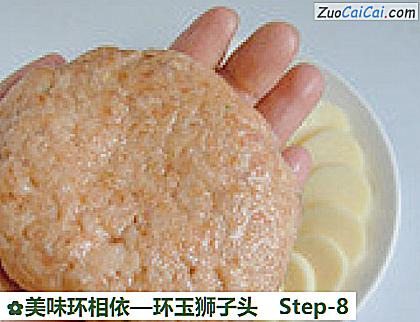 环玉狮子头做法第八步骤