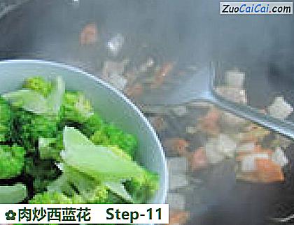 肉炒西蓝花做法第十一步骤