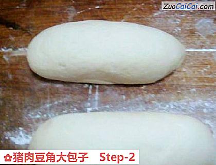 猪肉豆角大包子做法第二步骤