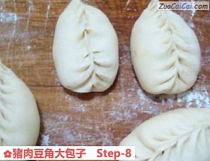 猪肉豆角大包子做法第八步骤