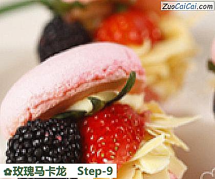 玫瑰马卡龙做法第九步骤