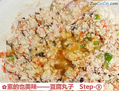 豆腐丸子做法第三步骤