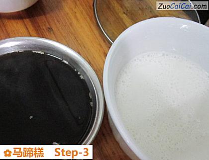 马蹄糕做法第三步骤