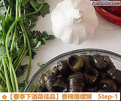 ［春季下酒菜佳品］香辣爆螺狮做法第一步骤
