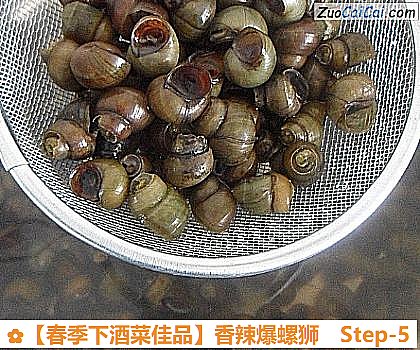 ［春季下酒菜佳品］香辣爆螺狮做法第五步骤
