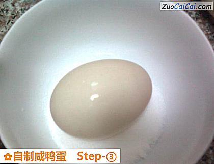 自制咸鸭蛋做法第三步骤