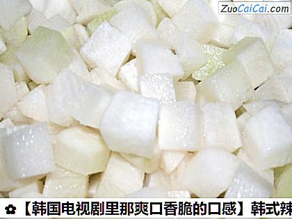 韩式辣萝卜块做法第二步骤