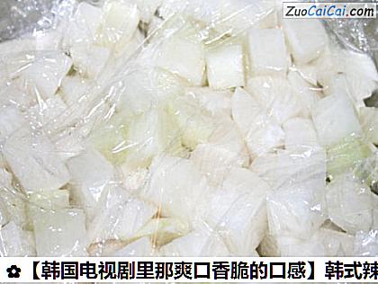 韩式辣萝卜块做法第三步骤