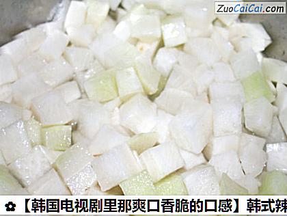 韩式辣萝卜块做法第四步骤