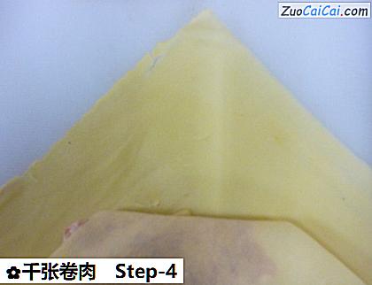 千张卷肉做法第四步骤