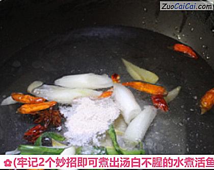 水煮活鱼做法第四步骤