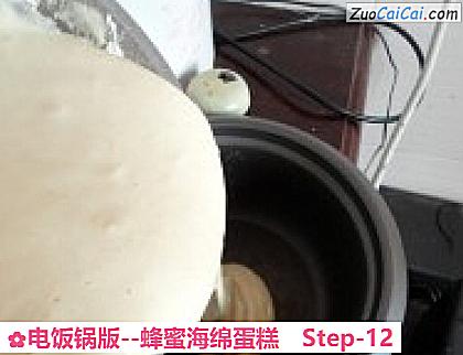 蜂蜜海绵蛋糕做法第十二步骤