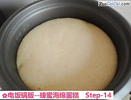 蜂蜜海绵蛋糕做法第十四步骤