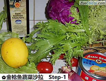 金枪鱼蔬菜沙拉做法第一步骤