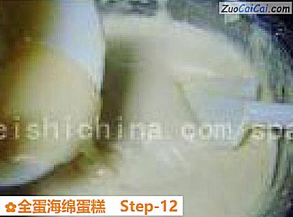 全蛋海绵蛋糕做法第十二步骤
