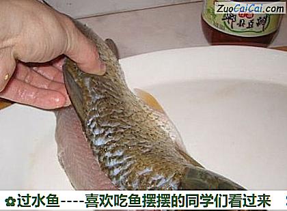 过水鱼做法第二步骤
