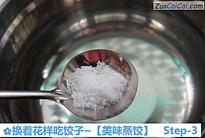 美味蒸饺做法第三步骤