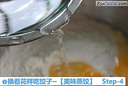 美味蒸饺做法第四步骤