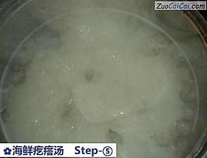 海鲜疙瘩汤做法第五步骤