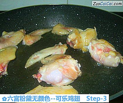 可乐鸡翅做法第三步骤