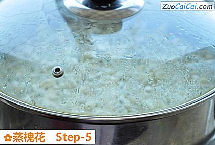 蒸槐花做法第五步骤