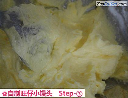 自制旺仔小馒头做法第三步骤