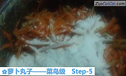 萝卜丸子做法第五步骤