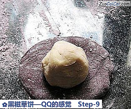 黑糍草饼—QQ的感觉做法第九步骤