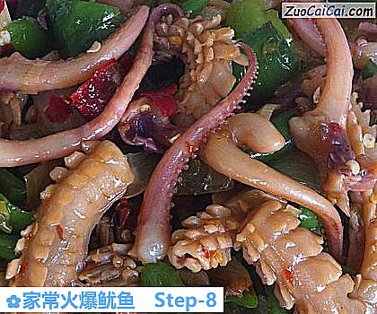 家常火爆鱿鱼做法第八步骤