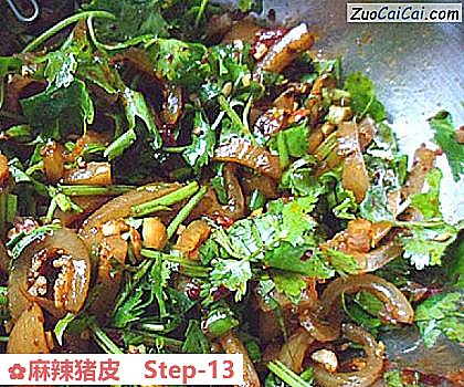 麻辣猪皮做法第十三步骤