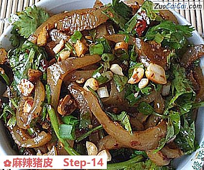 麻辣猪皮做法第十四步骤