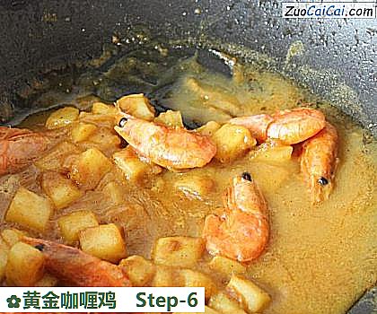 黄金咖喱鸡做法第六步骤