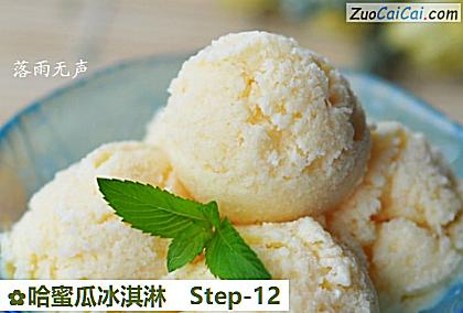 哈蜜瓜冰淇淋做法第十二步骤