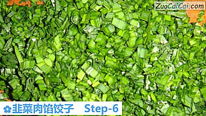 韭菜肉馅饺子做法第六步骤