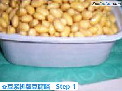 豆浆机版豆腐脑做法第一步骤